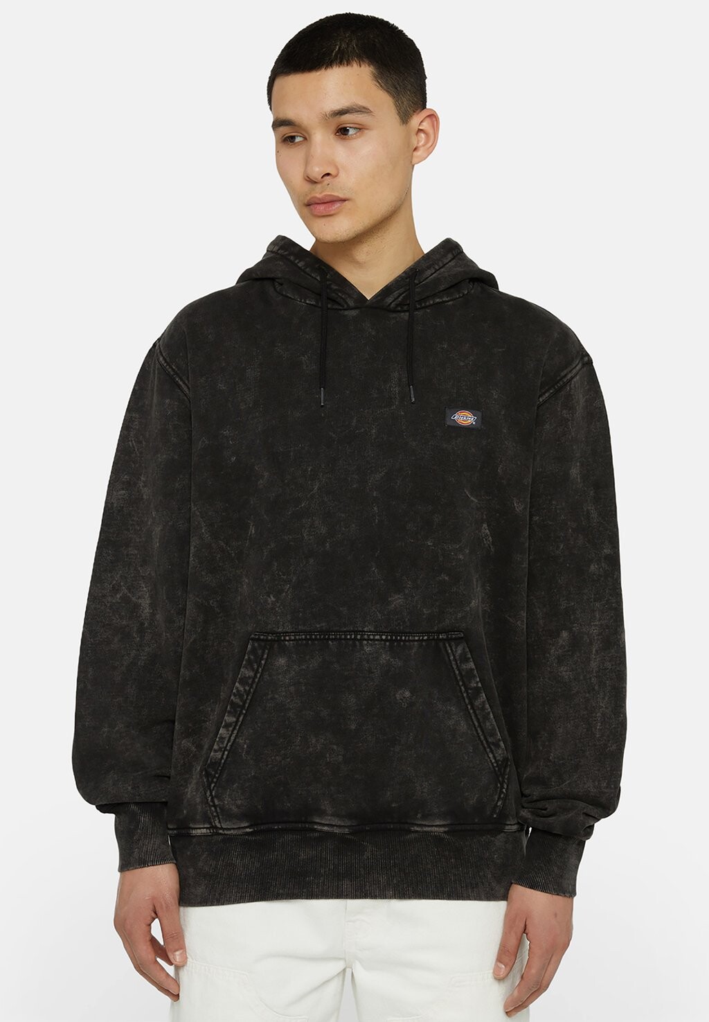 

Толстовка Newington Dickies, цвет dble dye acid wash black