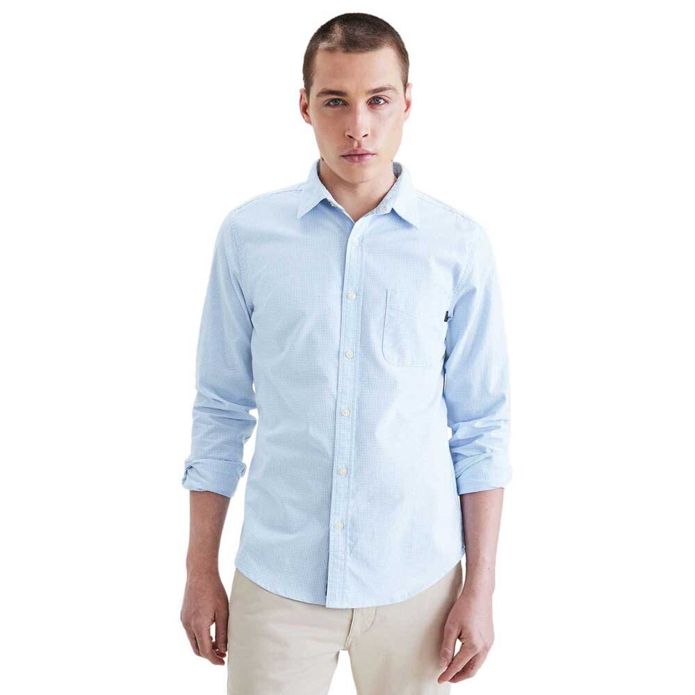 

Рубашка с длинным рукавом Dockers Original Slim, синий