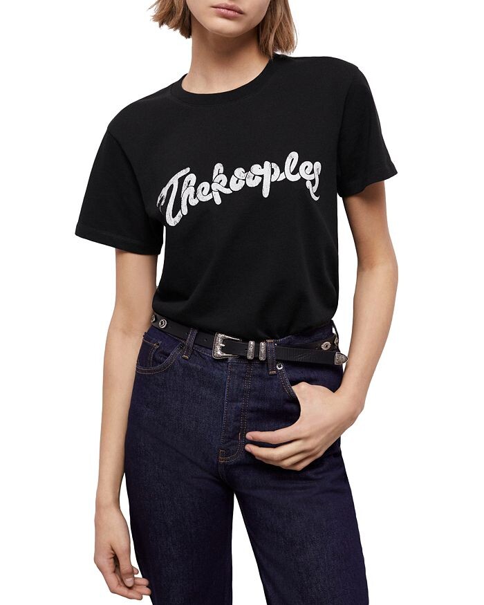 

Хлопковая футболка с логотипом The Kooples