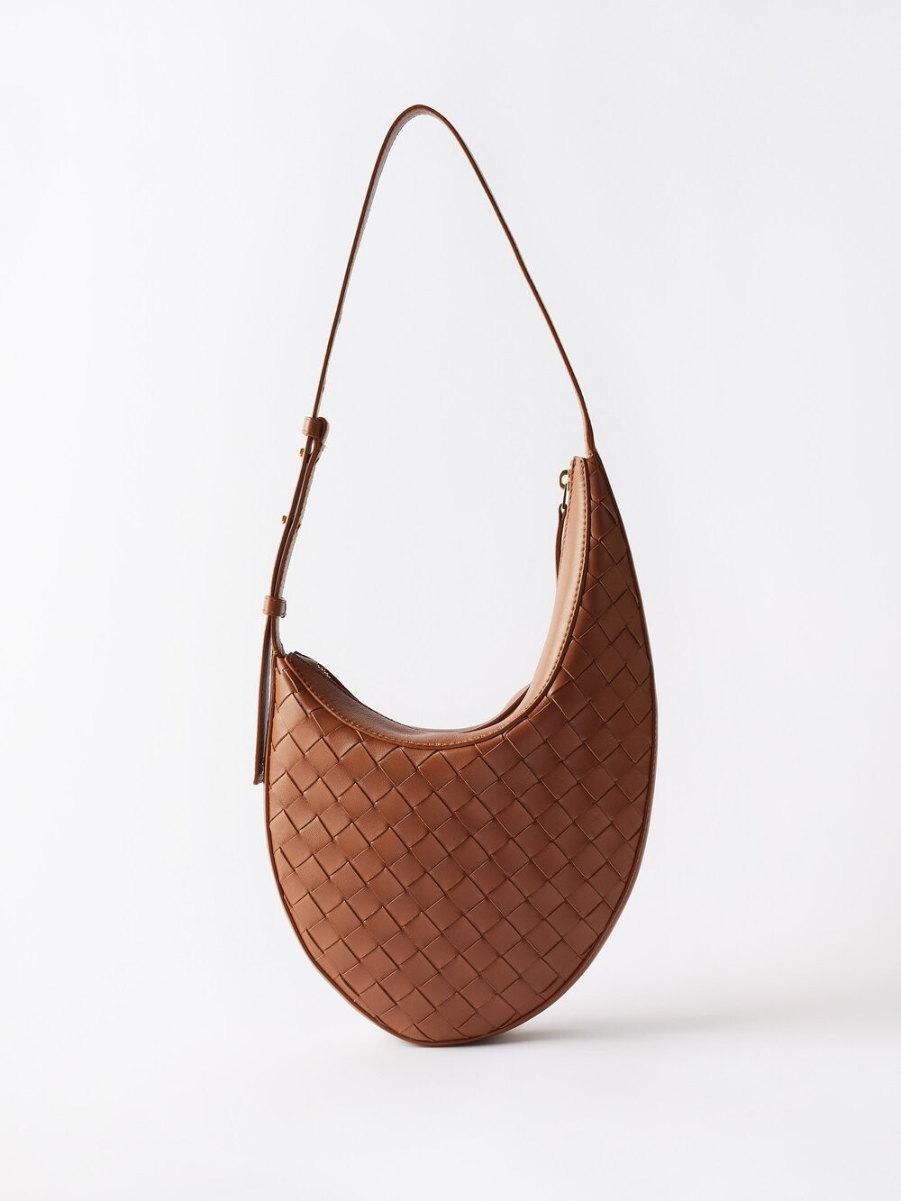 

Кожаная сумка через плечо intrecciato Bottega Veneta, коричневый