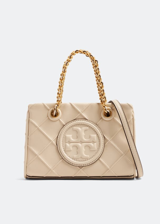 

Сумка-тоут Tory Burch Fleming Soft Chain Mini, белый