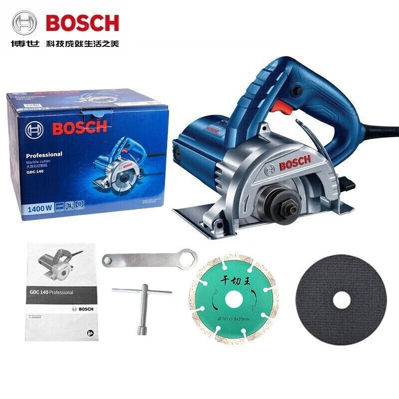 Пила для резки мрамора Bosch GDC140, 1400W + насадки