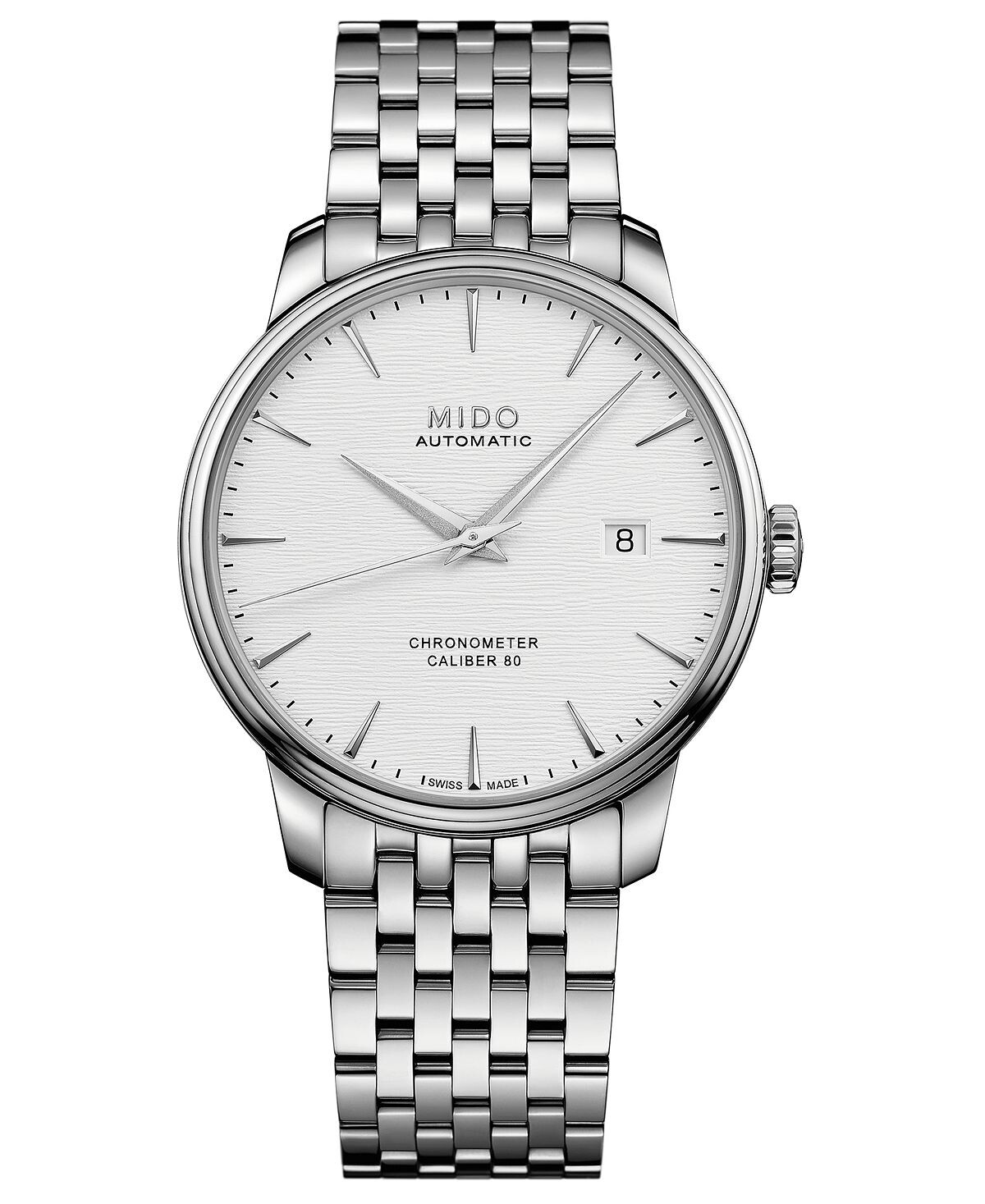 

Мужские швейцарские автоматические часы Baroncelli с браслетом из нержавеющей стали, 40 мм Mido