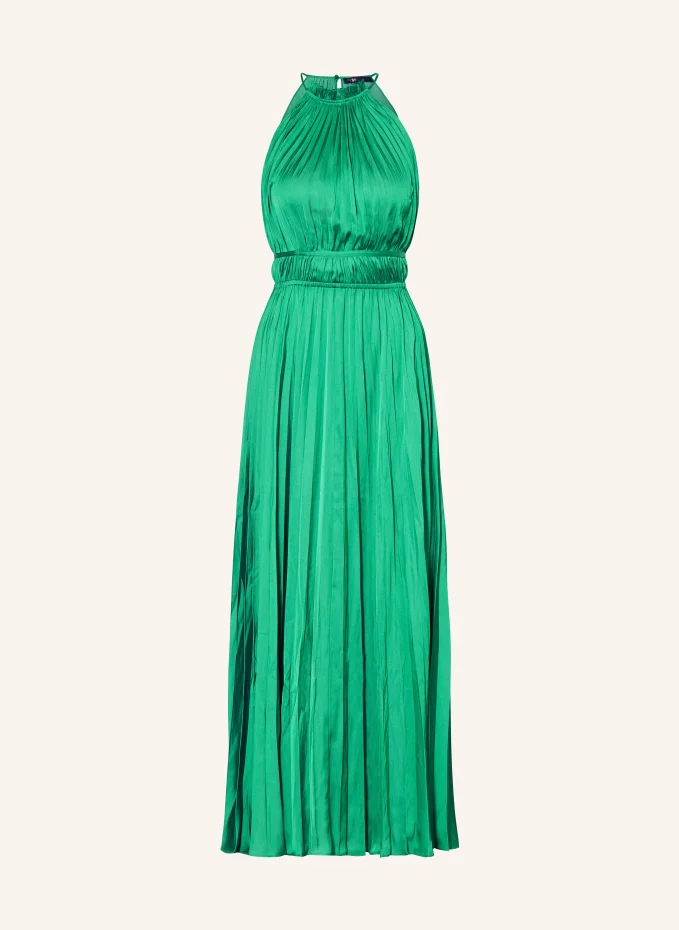 Плиссированное платье Maje, зеленый