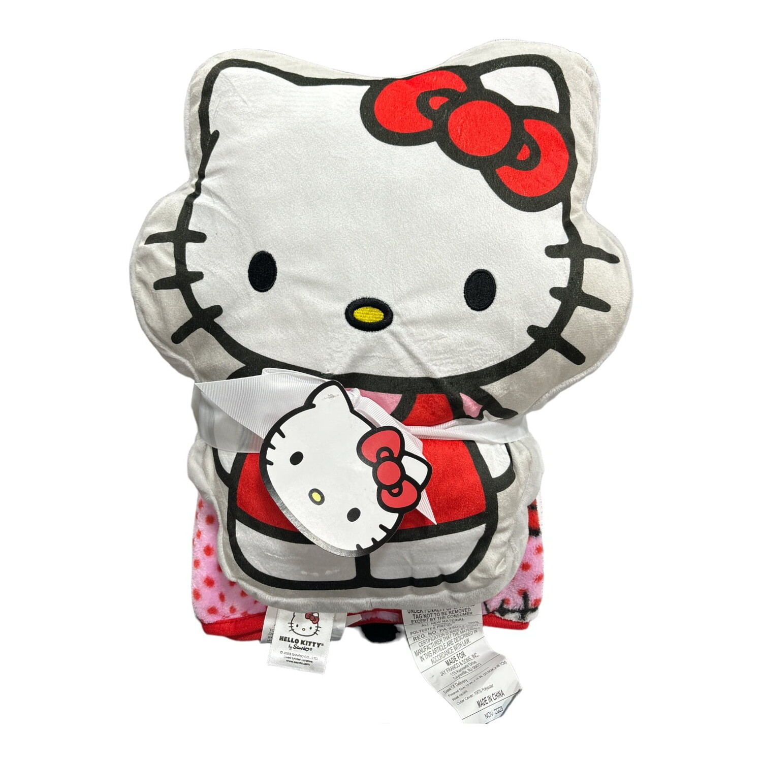 

Подушка Hello Kitty, розовый / красный