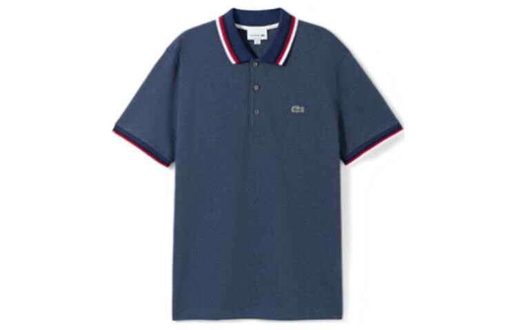 

Рубашка поло мужская темно-синяя Lacoste, темно-синий