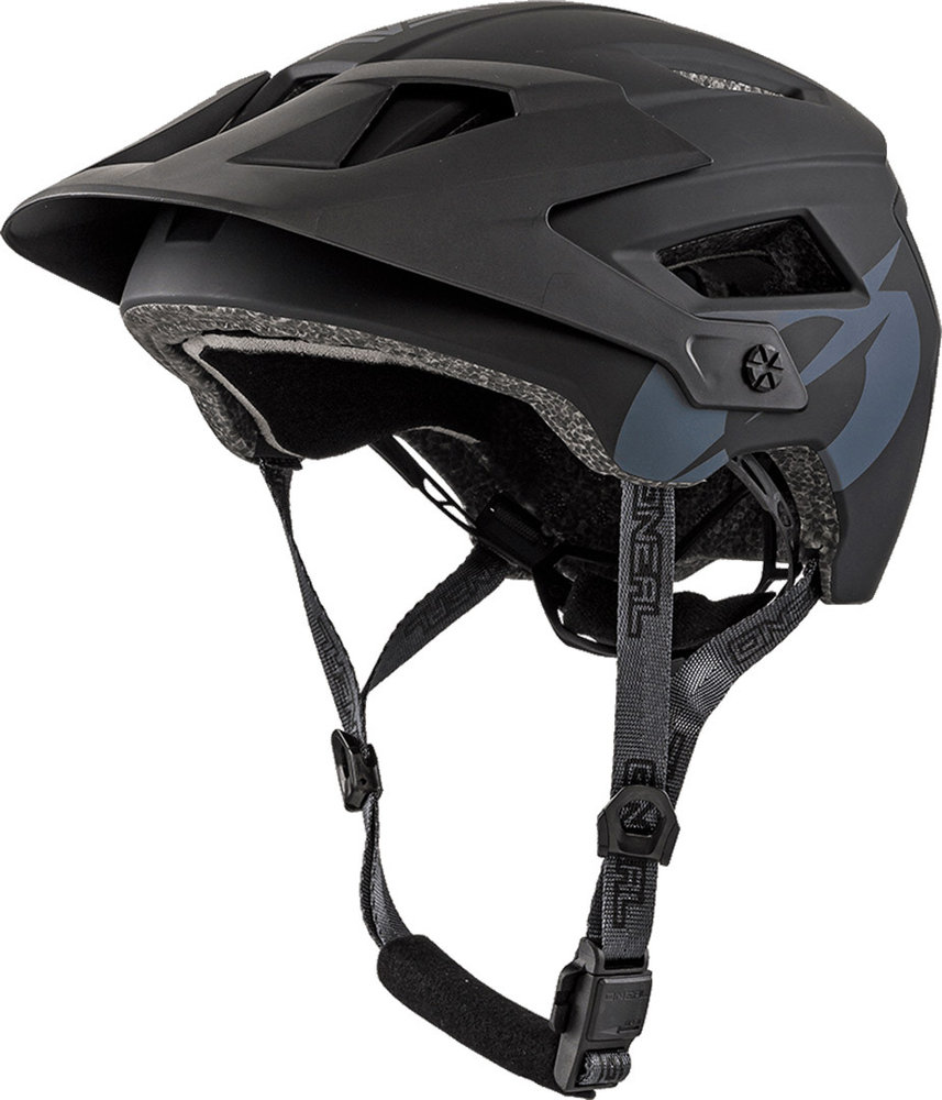 шлем oneal pike 2 0 solid велосипедный черный белый Твердый велосипедный шлем Defender 2.0 Oneal, черный