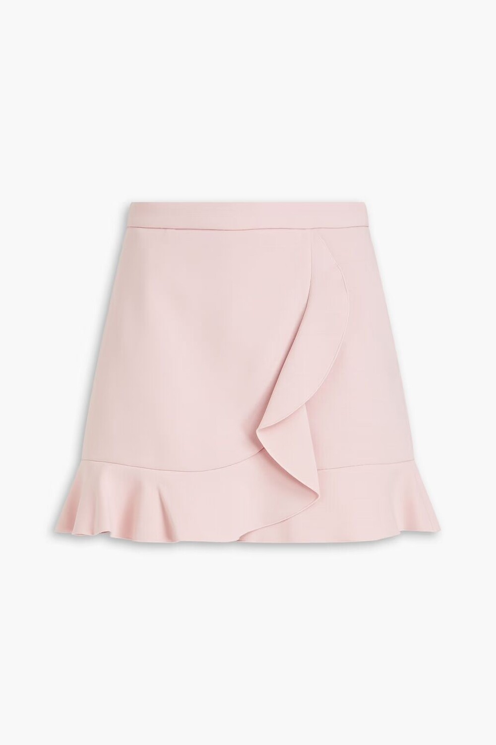 

Креповые шорты с эффектом юбки и оборками Redvalentino, цвет Blush