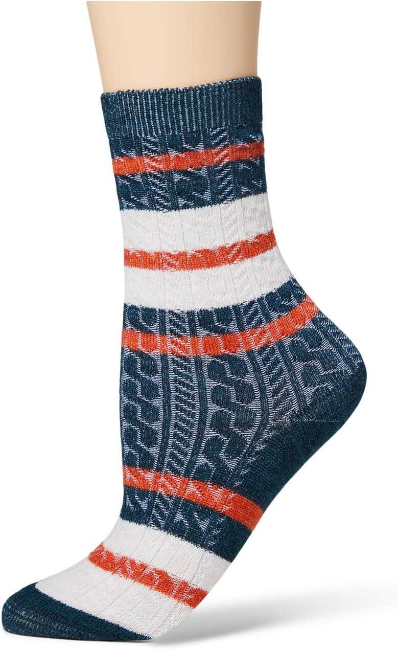 

Полосатые носки на каждый день Smartwool, цвет Twilight Blue