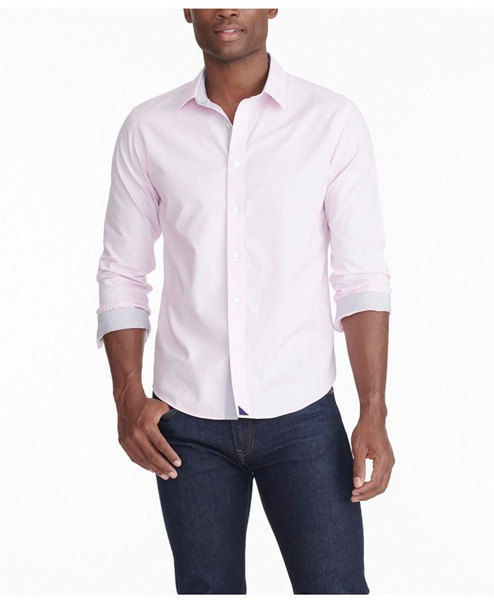 Мужская рубашка узкого кроя без морщин Дору на пуговицах UNTUCKit, розовый мужская рубашка стандартного кроя без морщин дору на пуговицах untuckit розовый