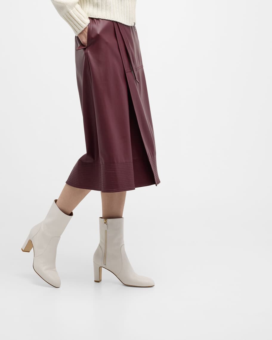 

Кожаные ботильоны Vida на массивном каблуке Stuart Weitzman