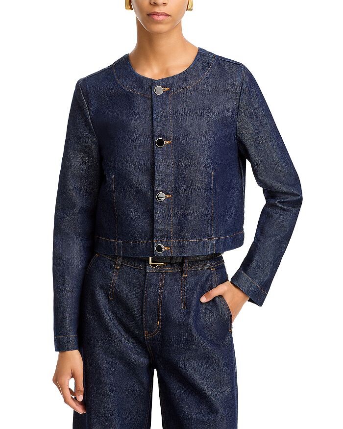 

Укороченная куртка Derek Lam 10 Crosby Ezra, синий