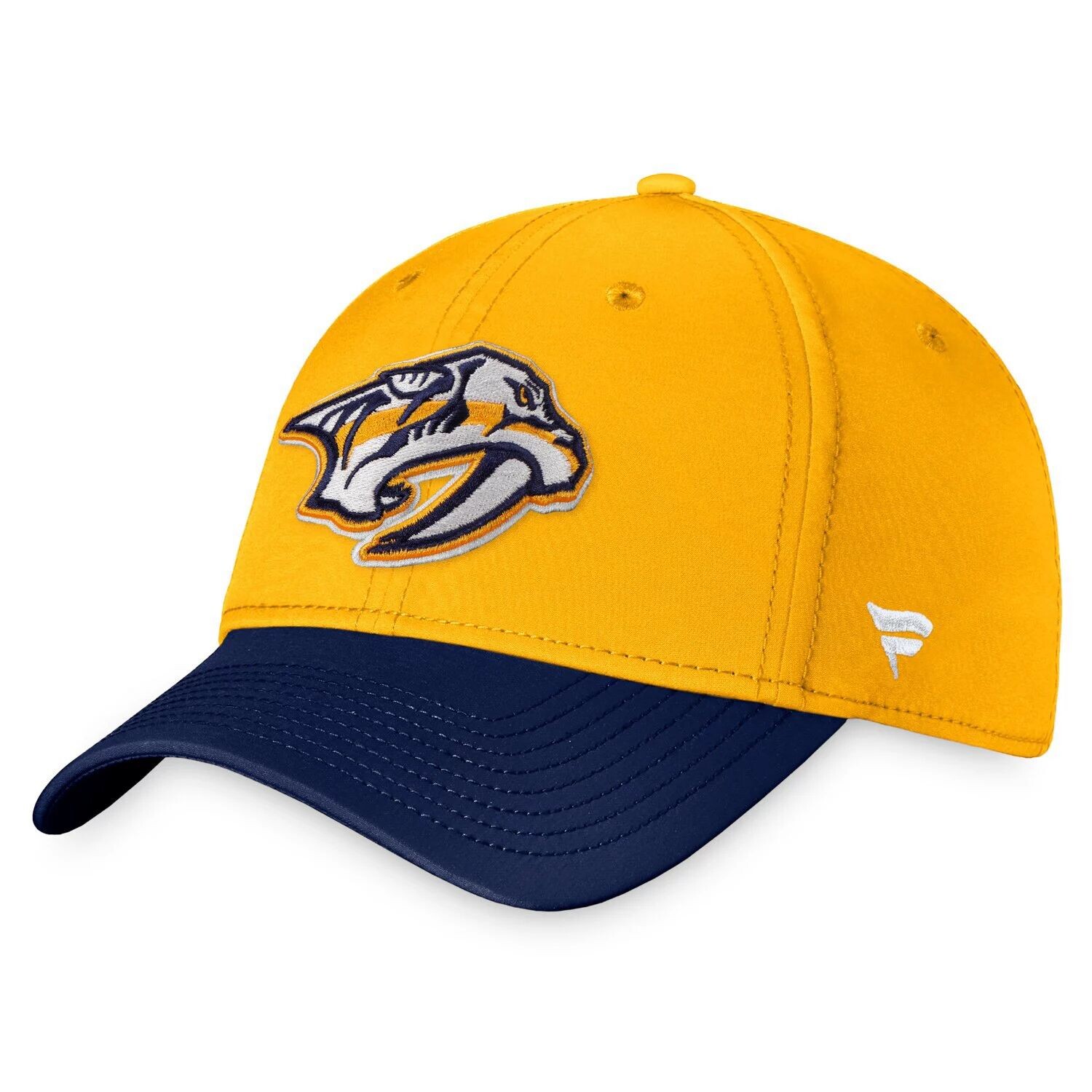 

Мужская гибкая шапка с фирменным золотым логотипом Fanatics Nashville Predators Core Primary