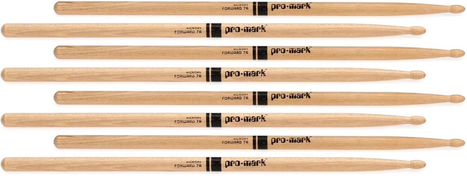 

Голени Promark Hickory - 7A - Деревянный наконечник - 4 шт.
