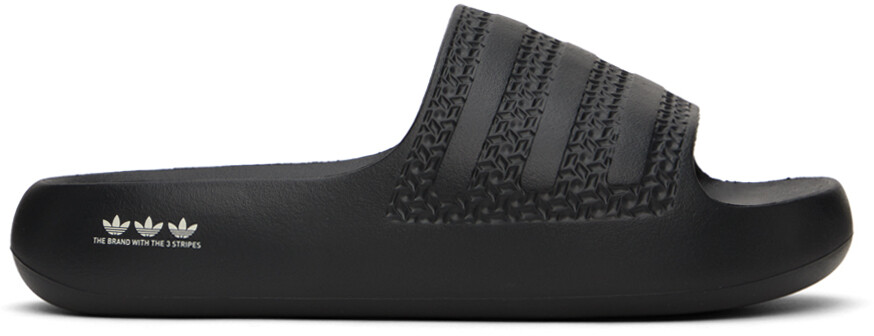 

Черные шлепанцы Adilette Ayoon Adidas Originals