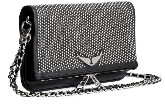 

Швейцарский клатч в горошек Zadig&Voltaire, черный