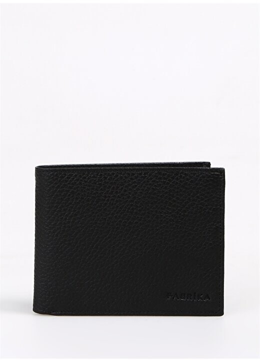 

Черный мужской кожаный кошелек 12x9x1x см Frk 315 Flt Fabrika, черный