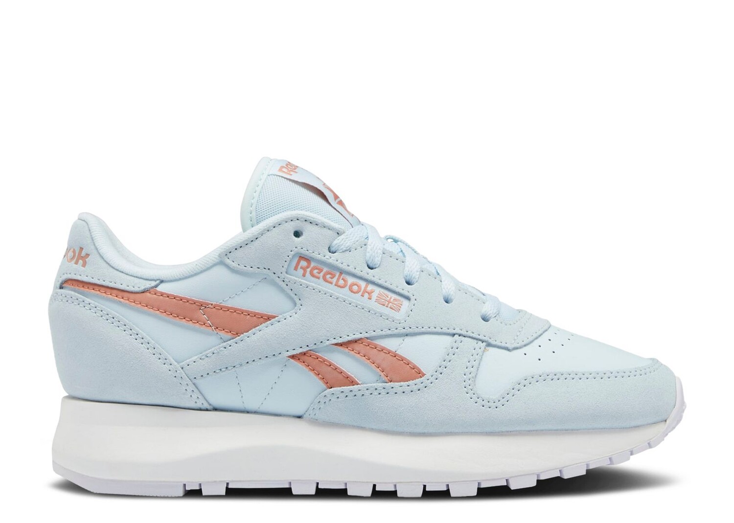 

Кроссовки Reebok Wmns Classic Leather Sp 'Glass Blue Canyon Coral', синий