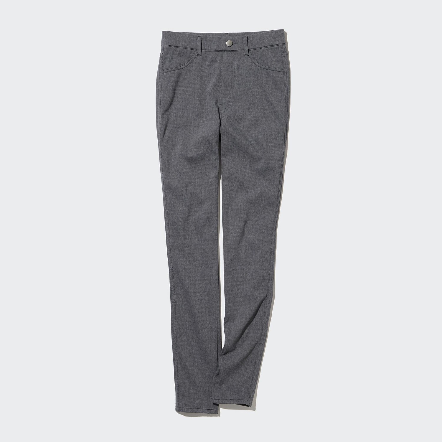 

Брюки heattech ultra стретч с высокой посадкой (длинные) UNIQLO, серый