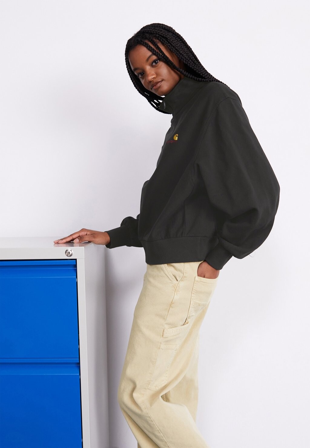 

Толстовка AMERICAN SCRIPT HIGH NECK Carhartt WIP, черный