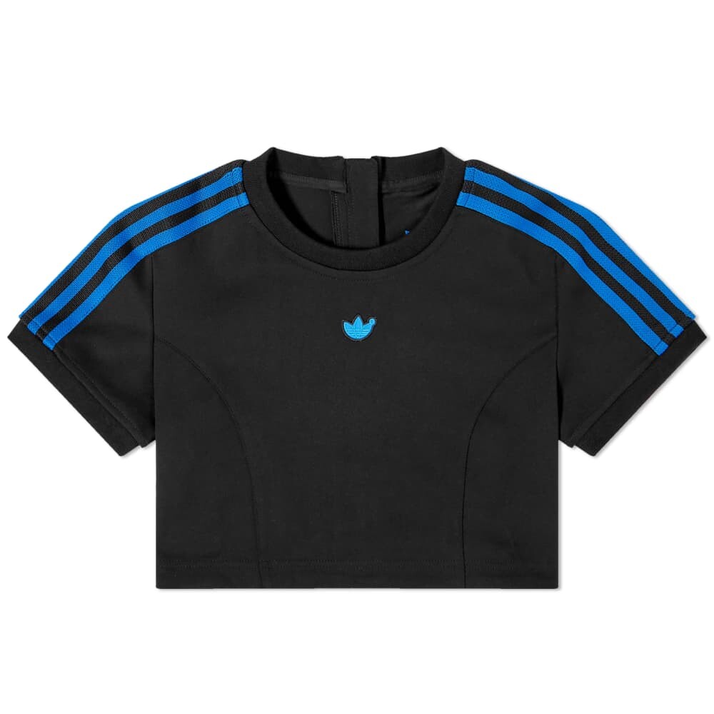 

Укороченная футболка Adidas Essential, черный