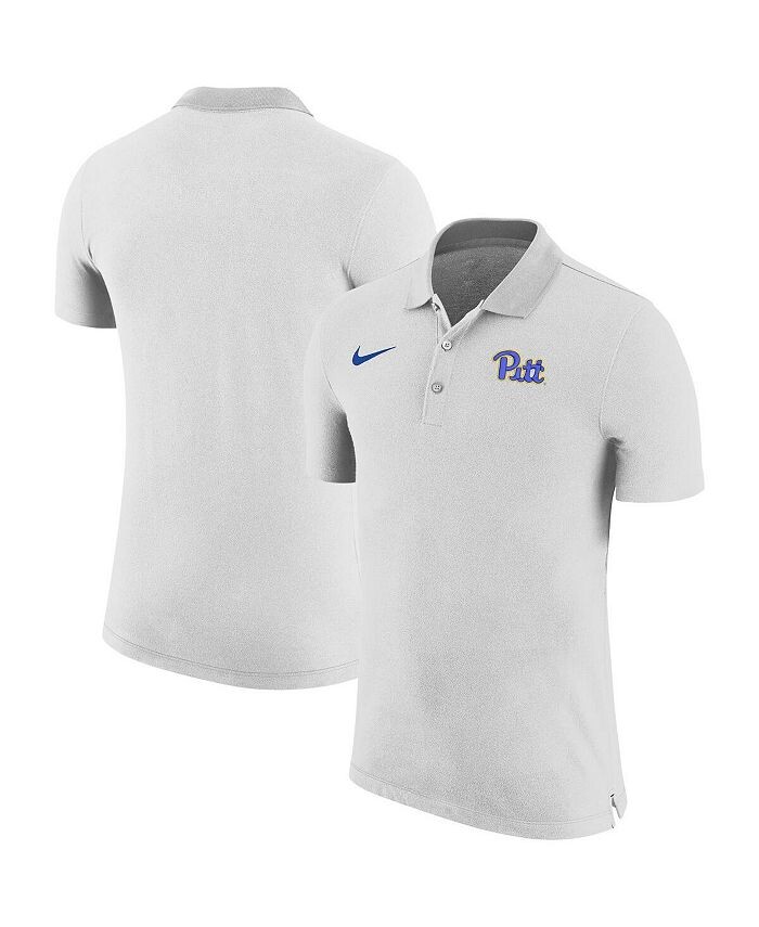 

Мужская белая рубашка-поло Pitt Panthers с боковой линией Nike, белый