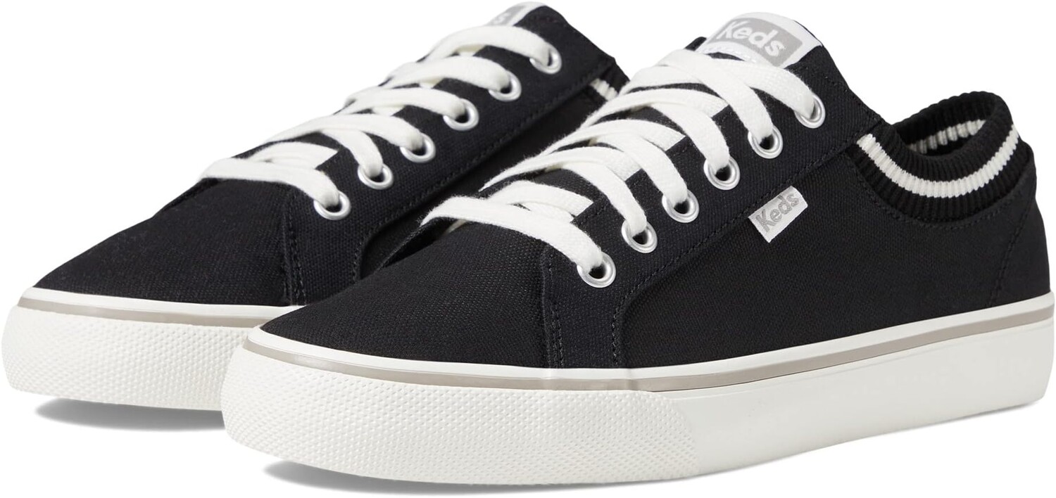

Кроссовки Jump Kick Rib Knit Lace Up Keds, черный