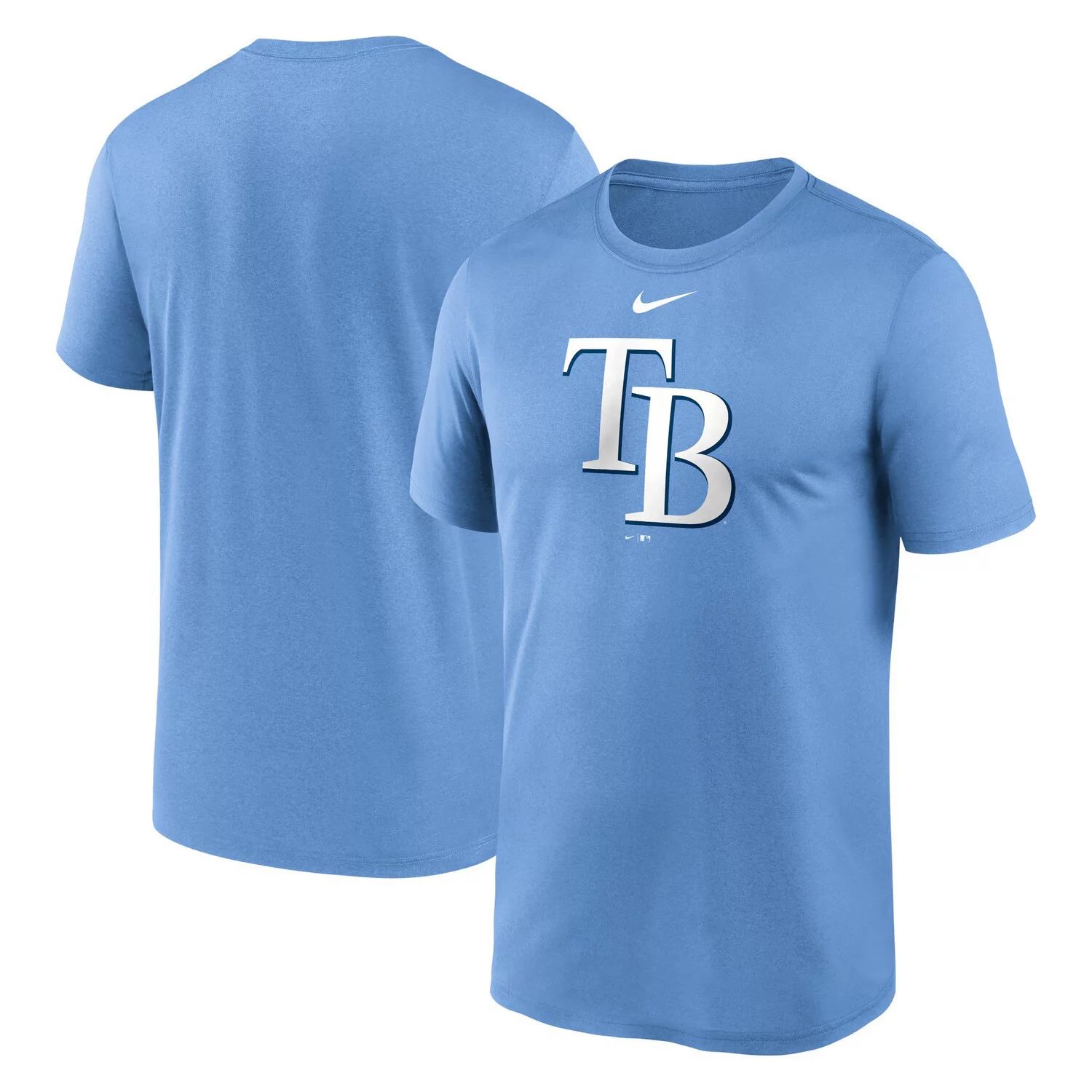 цена Мужская голубая футболка с логотипом Tampa Bay Rays New Legend Nike