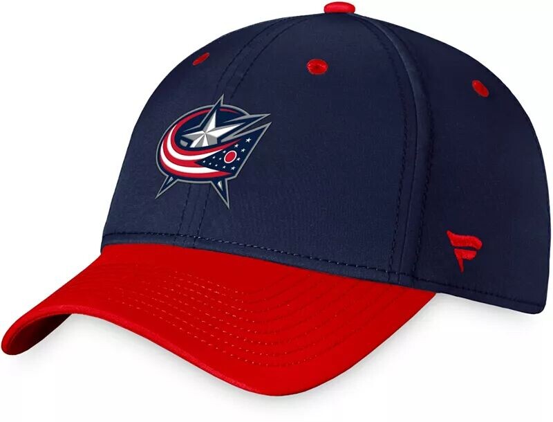 

Двухцветная гибкая кепка Authentic Pro Draft NHL Columbus Blue Jackets 2023