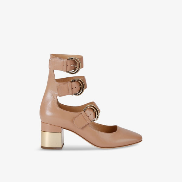 

Сандалии Alizè из козьей кожи с несколькими ремешками Chloe, розовый