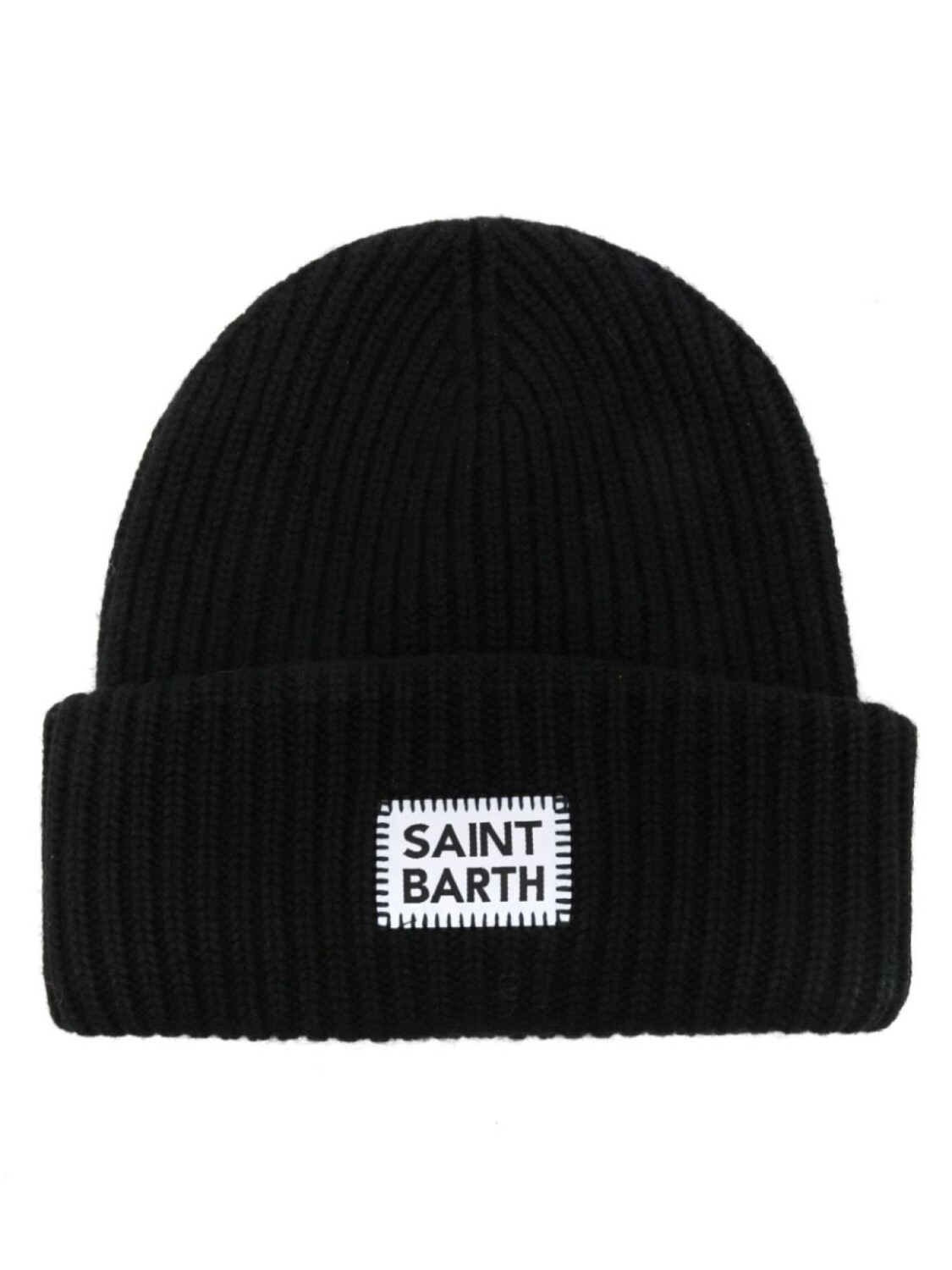 

Шапка-бини ягодного цвета MC2 Saint Barth, черный
