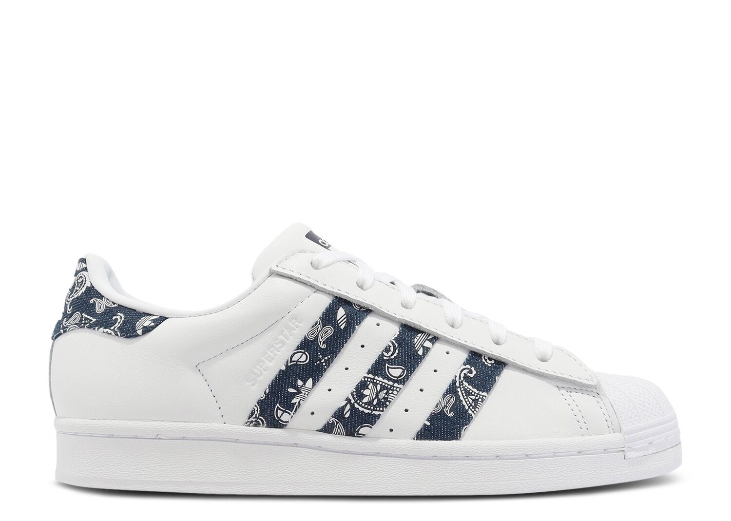 

Кроссовки adidas Superstar 'Paisley - White Crew Navy', белый