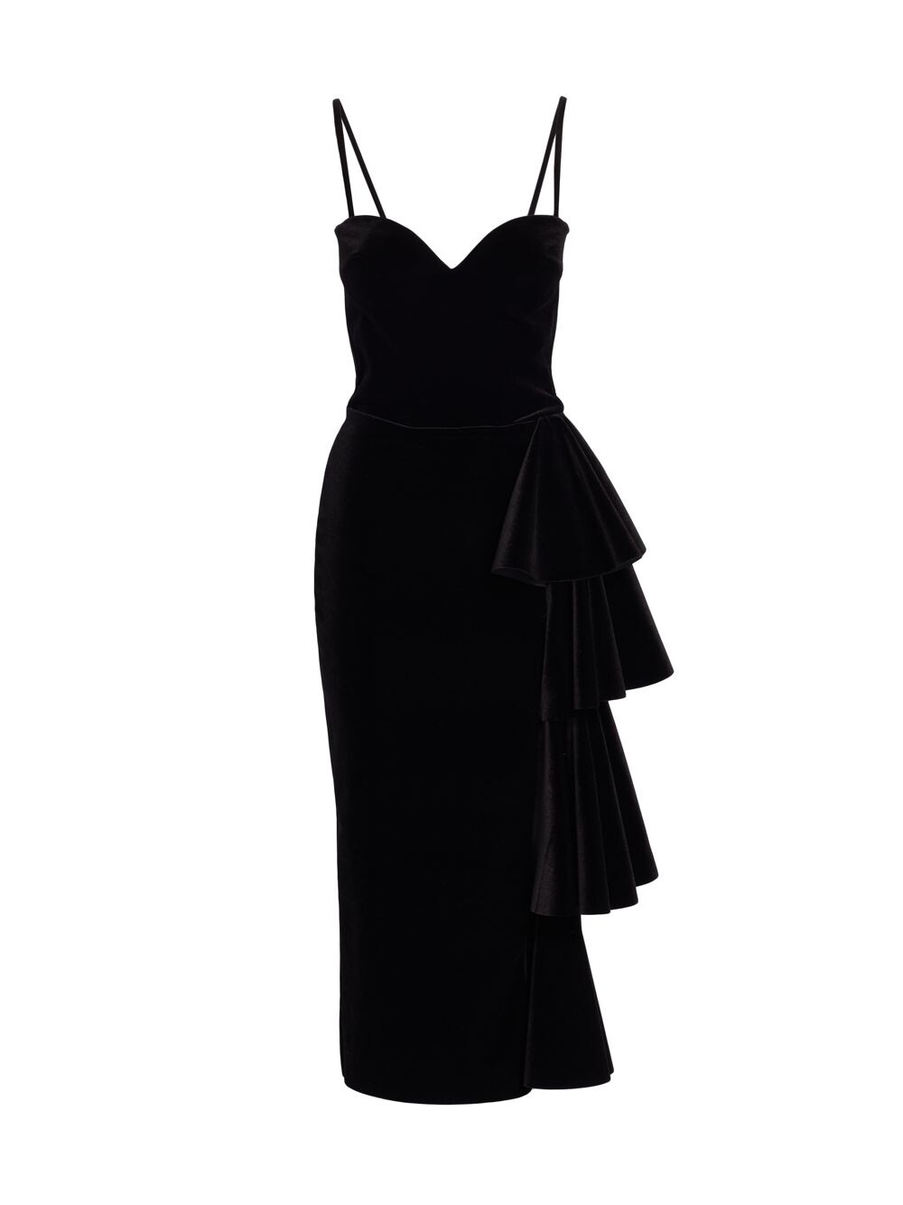 

Платье Gussie с оборками сбоку Chiara Boni La Petite Robe, неро