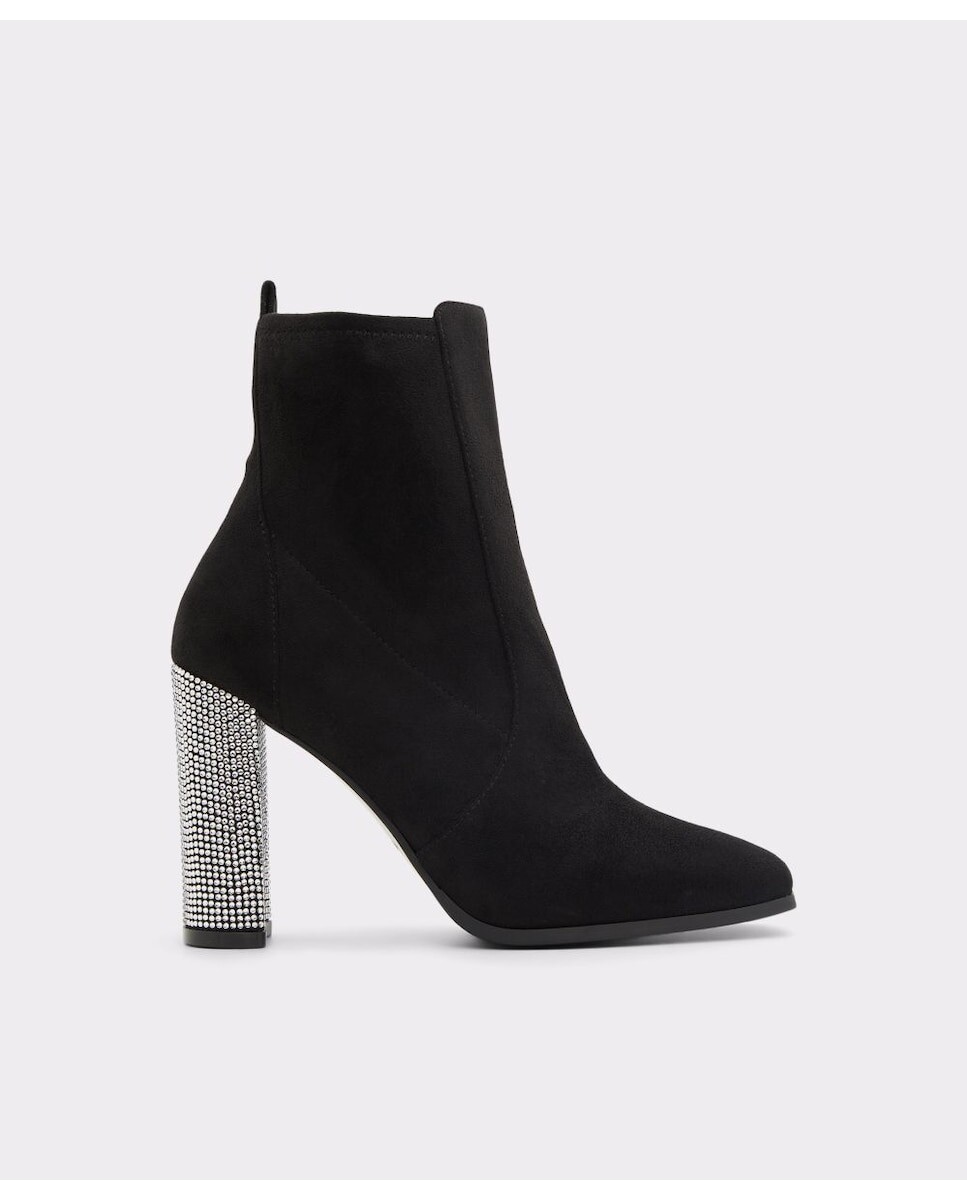 

Женские ботильоны из черной ткани с квадратным носком Aldo, черный