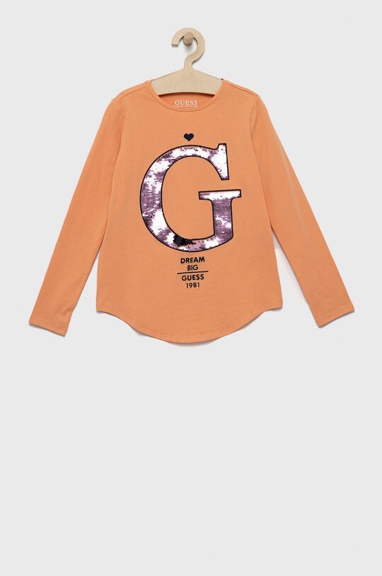 

Лонгслив Guess для детей, оранжевый