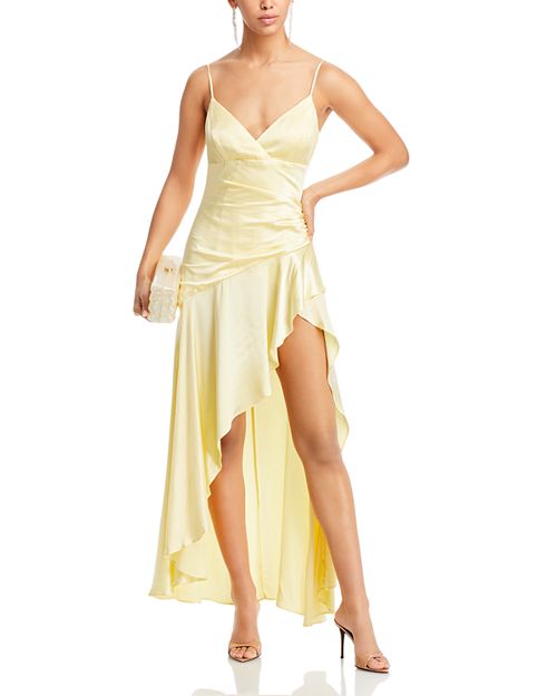 Платье Sorella с высоким низким вырезом Bardot, цвет Yellow