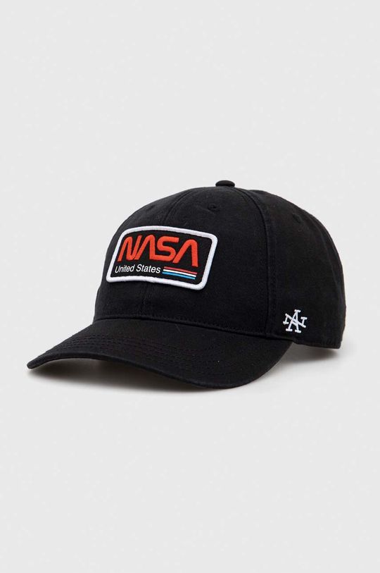 Бейсболка НАСА из хлопка American Needle, черный