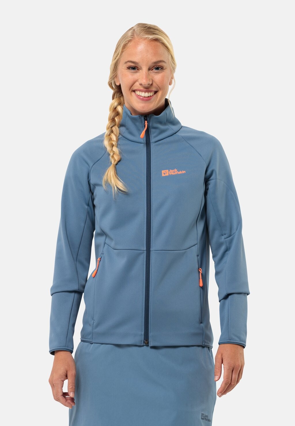 

Флисовая куртка ALPGRAT FZ W Jack Wolfskin, цвет elemental blue