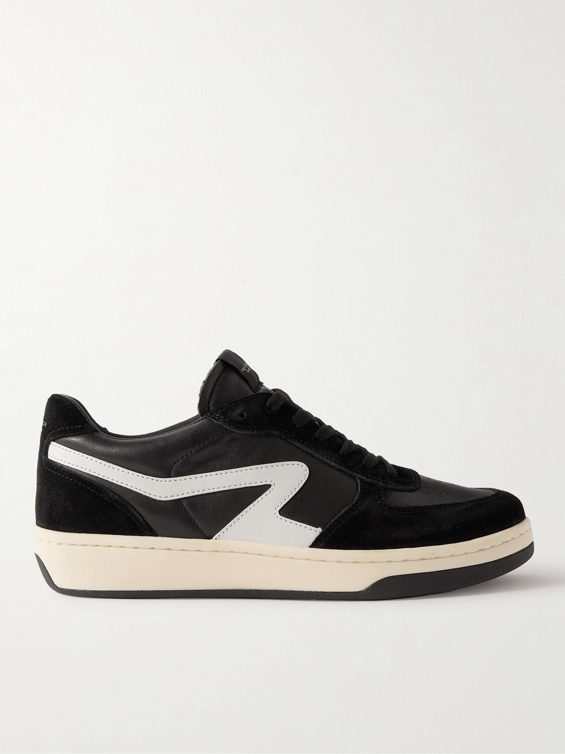 

Кожаные кроссовки Retro Court с замшевой отделкой RAG & BONE, черный