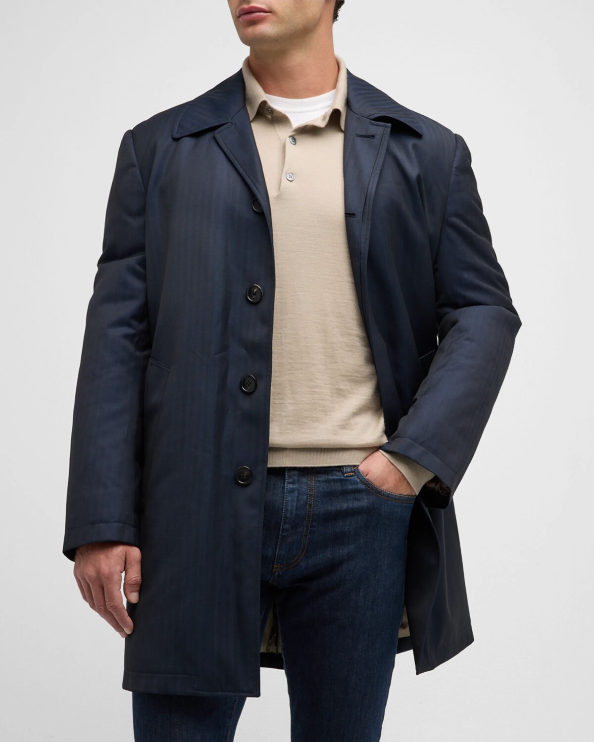 

Мужское пальто Manu Modern Topcoat Cardinal of Canada, цвет Navy
