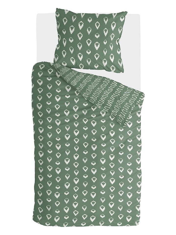

Постельное белье Walra Set Remade Turned Cones, зеленый