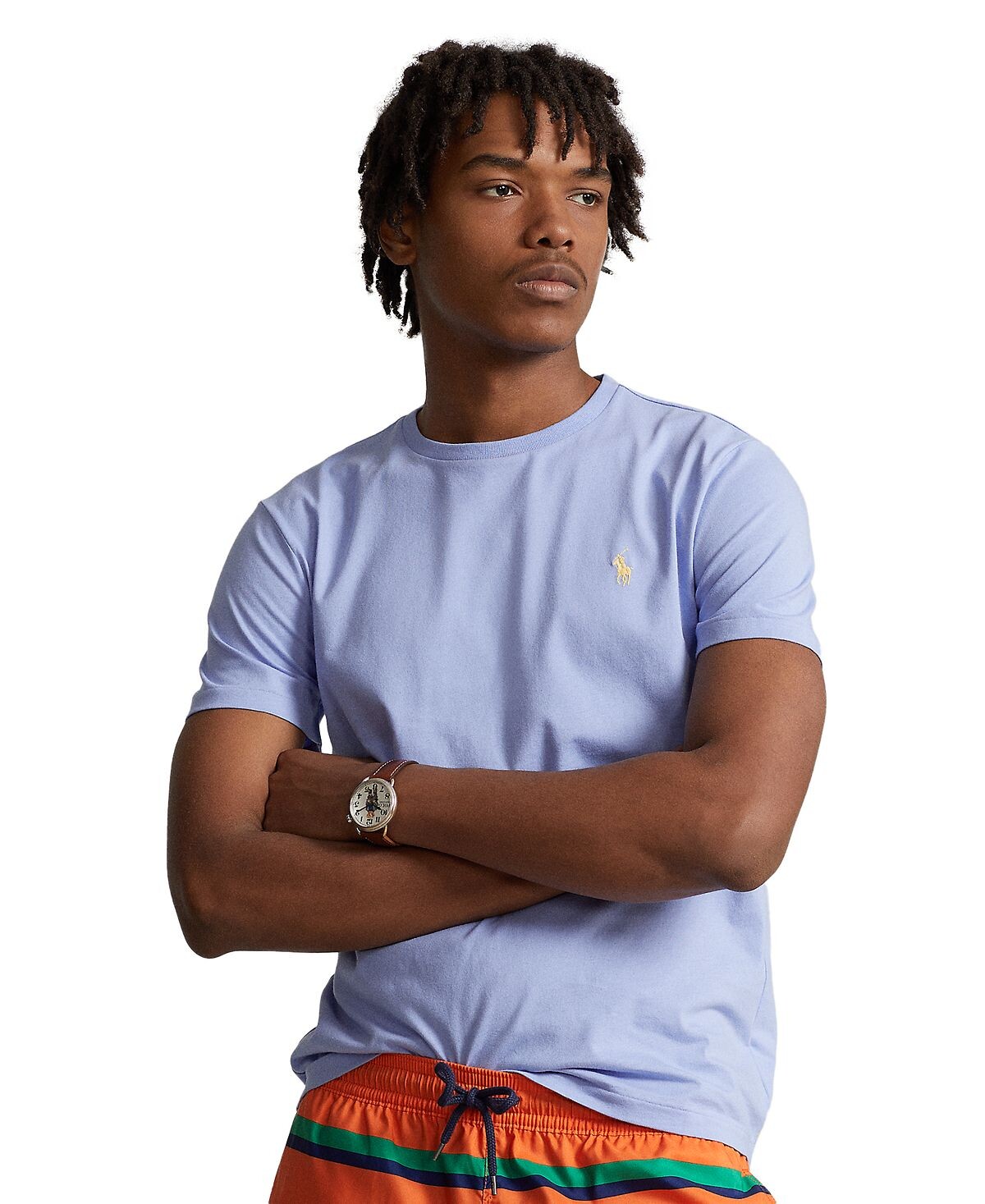 

Мужская трикотажная футболка классического кроя с круглым вырезом Polo Ralph Lauren