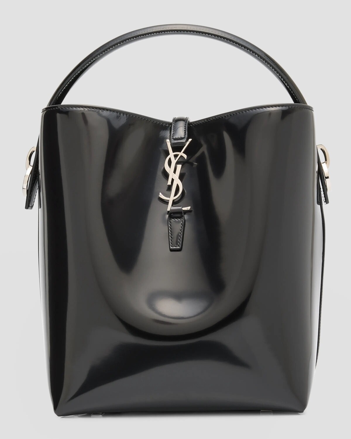 

Сумка-мешок Le 37 YSL из кожи Spazzolato Saint Laurent, цвет Nero