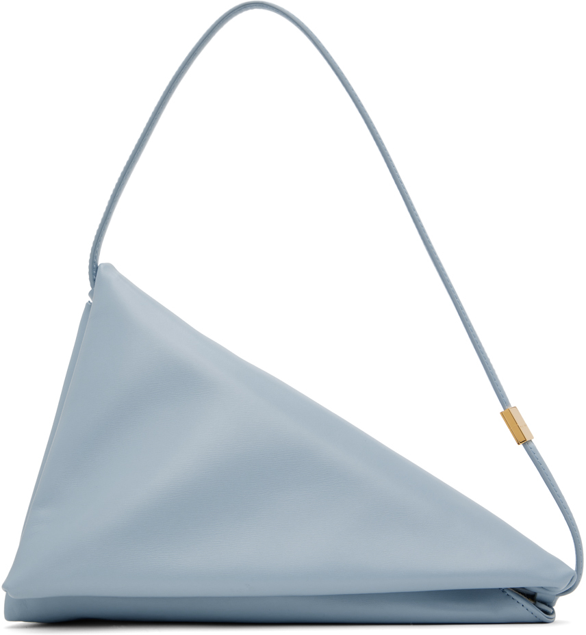 Синяя треугольная сумка Prisma Marni, цвет Smoke blue треугольная сумка велосипедная синяя