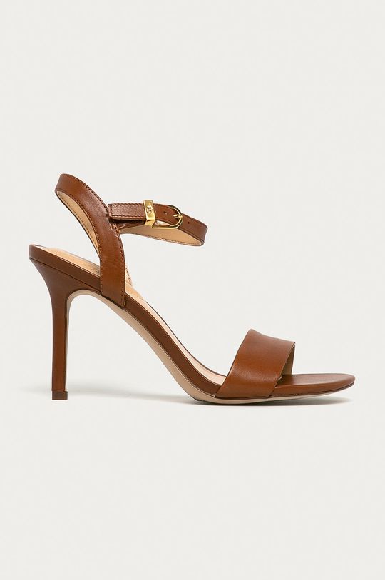Кожаные сандалии Lauren Ralph Lauren, коричневый