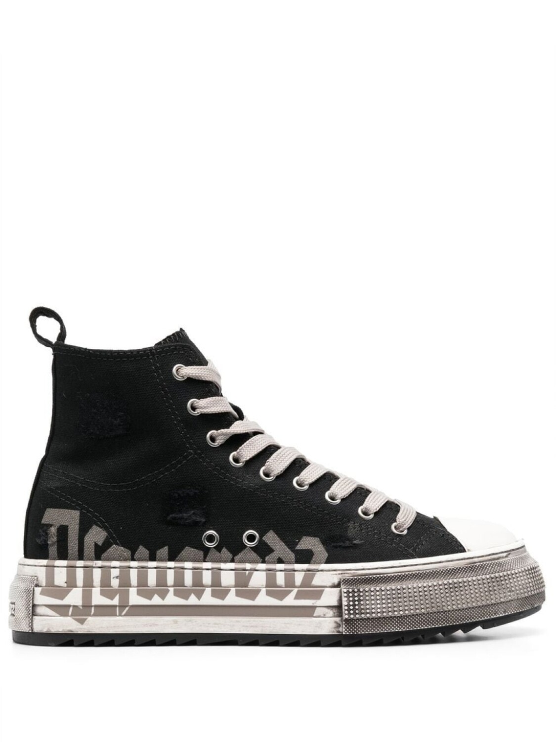 

Высокие кроссовки на платформе Dsquared2, черный