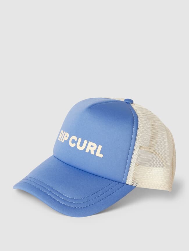 

Кепка дальнобойщика с принтом этикетки, модель "SURF" Rip Curl, светло-синий