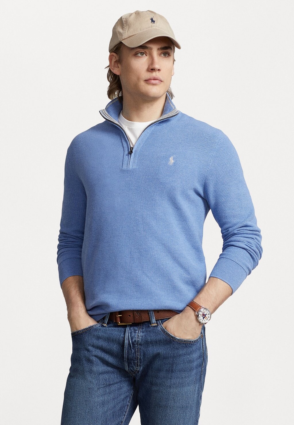 

Свитер ДЛИННЫЙ РУКАВ Polo Ralph Lauren, летний синий