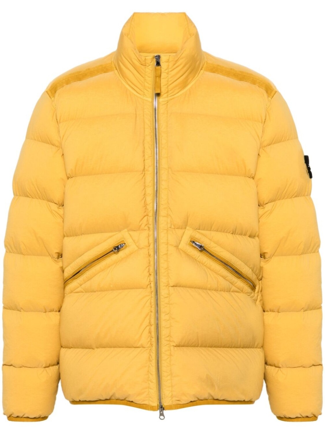 

Stone Island куртка с нашивкой Compass, желтый