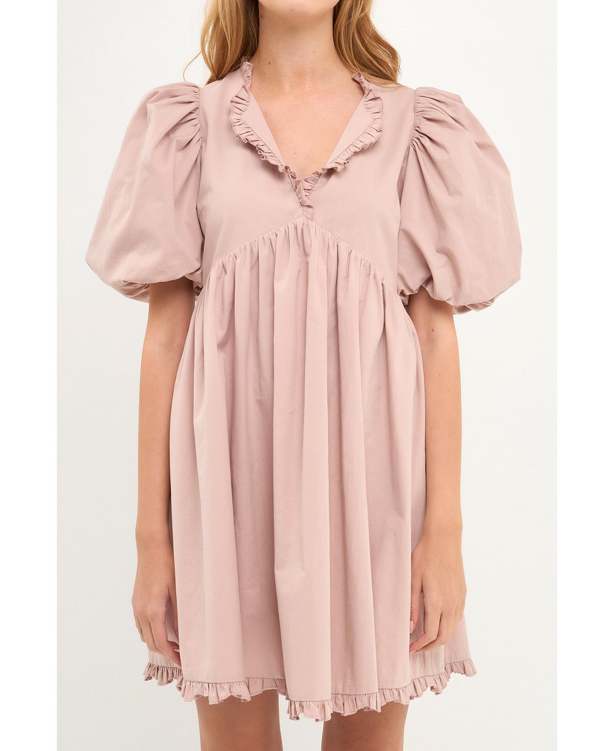 Женское мини-платье с рюшами endless rose, розовый